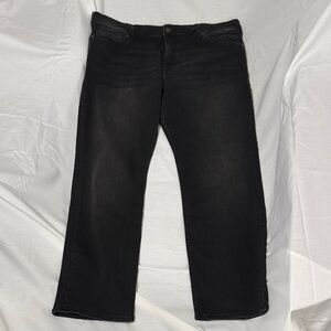 Men's Mavi Matt Relaxed Straight Leg Williamsburg Black Jeans 40 x 32